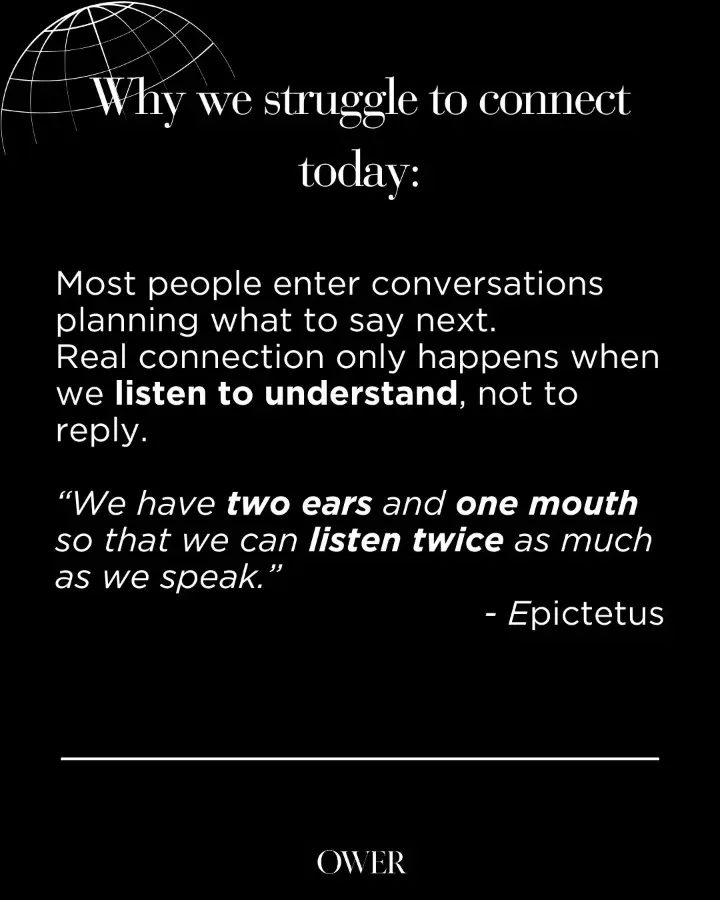 Two ears and one mouth: the art of deep conversation